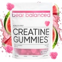 Björn Balanced Creatine Gummies for Men & Women - Creapure® Creatine Monohydrate, L-Theanine, L-Tyrosine & B12 för muskeltillväxt, styrka, fokus, energi och hälsa - Lågt kalori, Sugar-Free, & Vegan