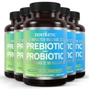 Zentastic Probiotics & Prebiotics Supplement - 50 miljarder CFU - för Män & kvinnors immun & Digestive Health - 16 Stammar - Shelf Stable - 300 försenad frisättning Veggie Capsules