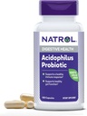 Natrol Acidophilus Probiotic 100 mg, Dietary Supplement for Healthy Gut Function, Digestive Health Capsules for Adults, 100 Capsules, upp till en 33 dagars leverans