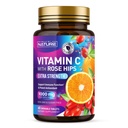 Byggd av Nature Chewable Vitamin C med Rose HIPS - 1000mg Immune Support Supplement - Icke-GMO, Gluten-Free, Vegan - Kraftfull antioxidant för energi och Collagen Boost - Orange smak - 60 tabletter