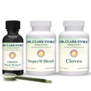 Dr Clark Store Intestine Support & Cleanse Kit - med Original Green Tincture från Black Walnut Hulls, Wormwood och Cloves-Helps Maintain Optimum Intestinal Function