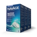 Navage SaltPod Bundle 3 30-Packs (90 SaltPods) - Navage Salt Pod Refills Only - Exklusivt utformad för Navage Nasal Irrigation System - Sinus Rinse och Saline Pods för snabb och lugnande lättnad