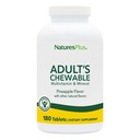 NaturesPlus Adult's Chewable Multivitamin - 180 vegetariska tabletter - Pineapple smak - Naturligt hel mattillskott för total hälsa, energi - Glutenfri - 180 portioner