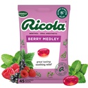 Ricola Berry Medley Throat Drops, 45 Count, Delicious Throat Relief & Care, Oral Anesthetic, Naturligt smaksatt