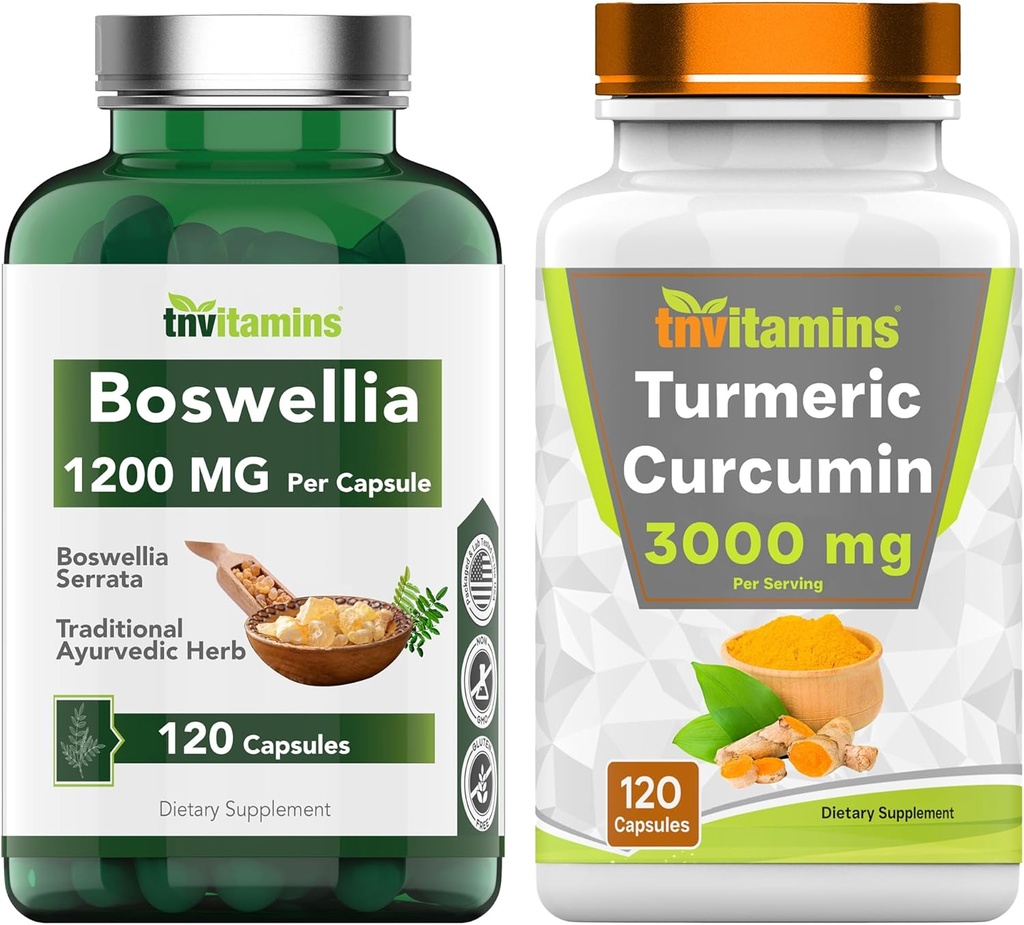 Boswellia Serrata & Turmeric Curcumin med svartpeppar