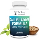 Dr Berg Gallbladder Formel Extra Styrka - med Ox Bile Powder och Conjugated Bile Acid - Digestive Enzymes Proprietary Blend - Full 45-Day Supply - 90 Vegetable Capsules