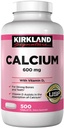 Kirkland Signature Calcium 600 mg. med vitamin D3, 500 tabletter (4 Pack)