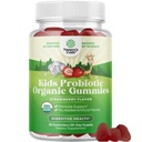 Immun Booster Kids Probiotic Gummies - Bacillus Subtilis Probiotic för barn upprörd mage kroppen rengöra immunförstärkning och Colon Detox - Förstoppningshjälp och Digestive Health Vitamins Gummy