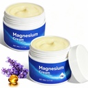 Magnesium Cream för kropp - Magnesium olja för fötter, ren Premium Magnesium Lotion med Vitamin E och Almond Oil för muskel ömhet