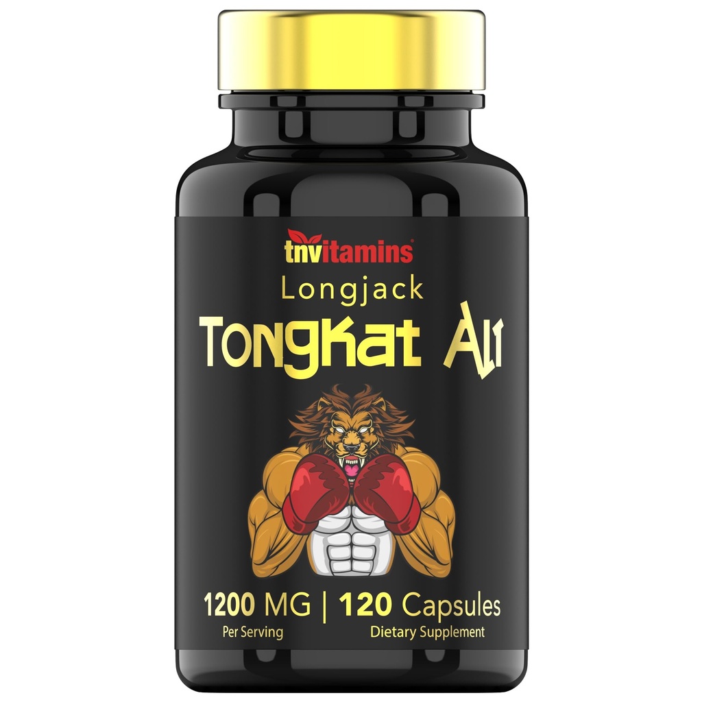 Tongkat Ali för Män: 1200 mg x 120 kapslar | Även känd som Longjack Root | 100% All-Natural & Ultra Potent Tongkat Ali Supplement | Energi, Kraft, Styrka, Athletic Performance, & Sport Nutrition