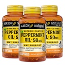 MASON NATURAL Peppermint Oil 50 mg Enteric Coated Supplement, 270 Day Supply of Gastrointestinal Support for Normally Functioning Bowel, Softgel Pills