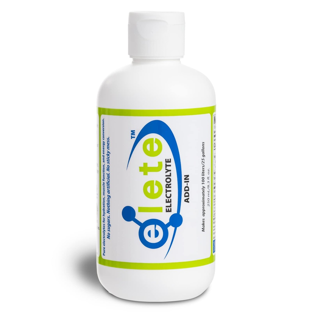 Elete Electrolyte Add-in Hydration Drops | Natrium, Magnesium, Kalium & Spår Mineraler | Osmakad, All Natural | Leg and Muscle Cramp Relief | Förvandla varje Drick till en Sport Drink, 8.3oz