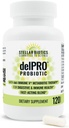 Del-Immune V® + Delprobiotisk och prebiotisk blandning av Stellar Biotics - främjar optimal tarmhälsa, matsmältning, immunstöd och humör (120 kapslar)