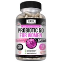 Kaya Naturals Probiotic 50 Billion CFU - Probiotika för kvinnor, Probiotika för män och vuxna, Natural - Gut Health & Immune Support Supplement - Ger Digestive Support - 30 Vegetable Capsules