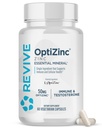 Återuppliva MD Zink Mineral Supplement för Män & Kvinnor - Stöder immunitet och cellulär hälsa med 50mg OptiZinc - Antioxidant & Immune Support - 60 kapslar