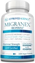 Godkänd vetenskap Migranex - Migraine & Headache - Magnesium, Feverfew- 60 kapslar - Pack av 1 - Vegan
