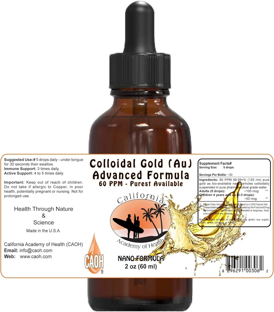 Colloidal Gold Au 2 oz från CAOH