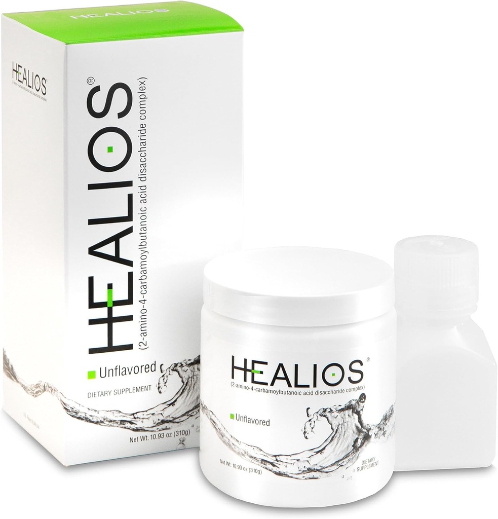 Healios Unflavored Oral Health and Dietary Supplement, Powder Form, Naturligt Sourced L-Glutamin Trehalose L-Arginin, 10.93 Ounces