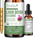 Liver Health Liquid Drops -Support Liver Cleanse Detox & Repair med Artichoke Milk Thistle Silymarin Extract, Dandelion,Turmeric, Berberine förnya w / 21 Potent Herb-Nutrients-