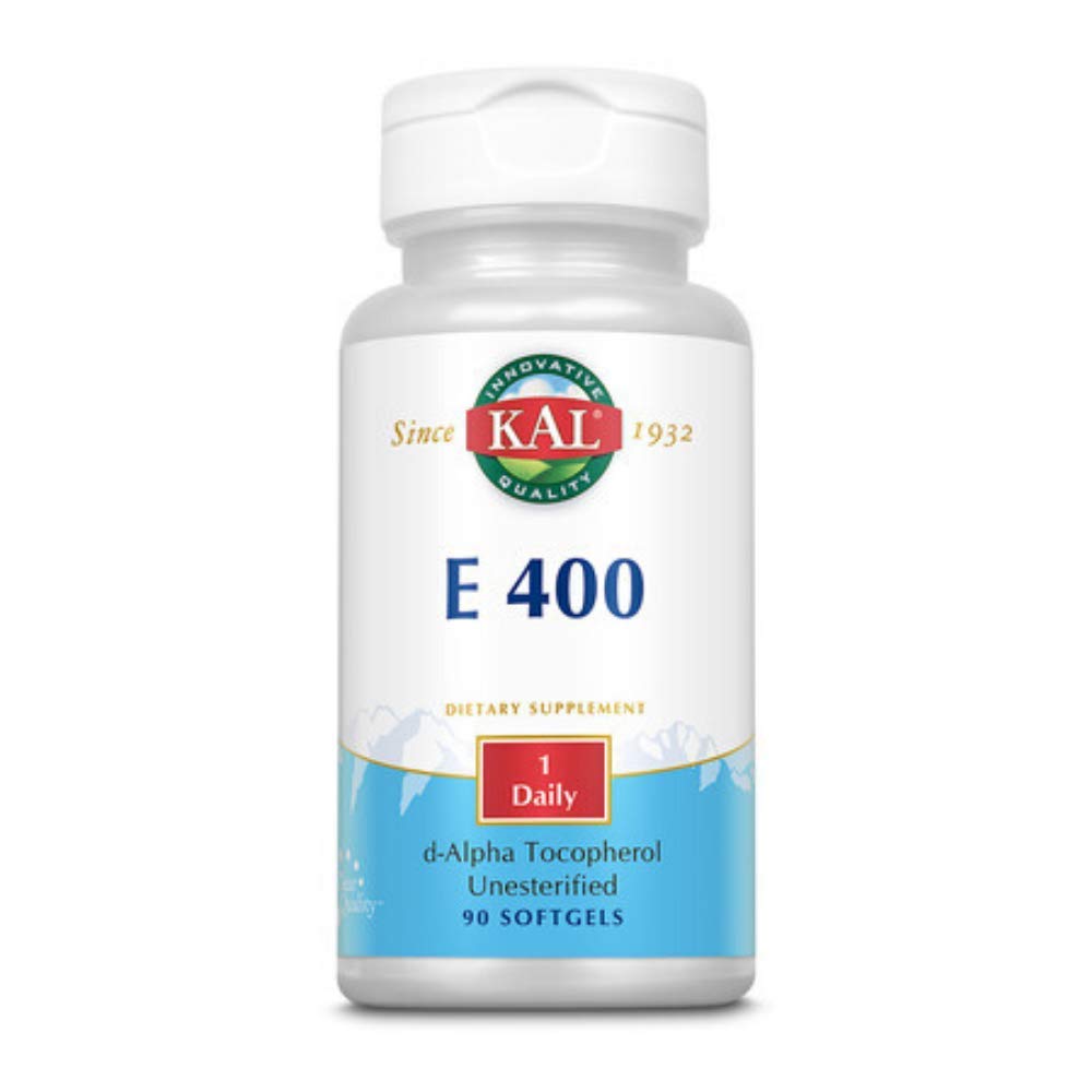 KAL E-400 D-Alpha Tocopherol 400 IE Softgels, 90 greve