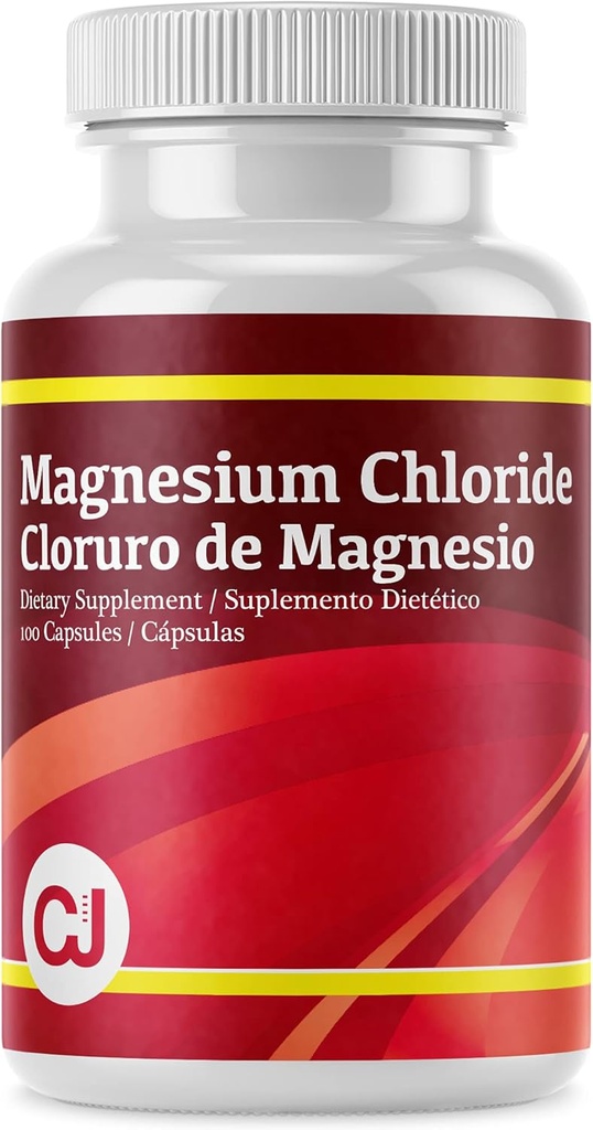 Magnesiumklorid - Cloruro de Magnesio, 100 kapslar, väsentlig mineraltillskott, avkoppling