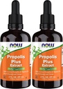 Nu tillskott, Propolis Plus Extract Liquid med Dropper, Herbal Supplement, 2-Ounce (Pack of 2)