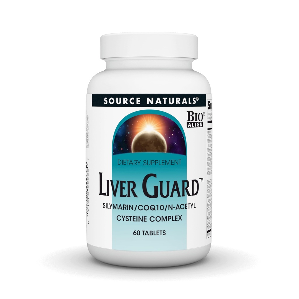 Källa Naturals Liver Guard - Silymarin, CoQ10, N-Acetyl Cysteine Complex - 60 tabletter