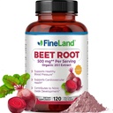 FineLand Beet Root Capsules | Blodtryck Stöd 10.000mg Likvärdig per portion | 20:1 Extrakt,120 Vegan Capsules - Immune System, Circulation & Heart Health - Non GMO, Made in USA