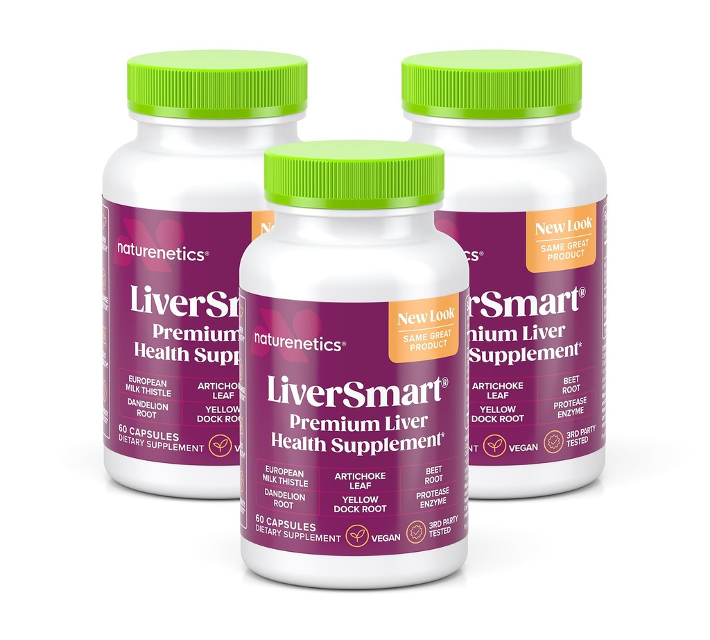 LiverSmart - Liver Cleanse & Repair Formel med European Milk Thistle, Silymarin, Artichoke, Dandelion, Yellow Dock Root, Beet Root - Tillägg för att hjälpa, förnya och stödja leverhälsa (3)