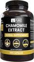 PURE ORIGINAL INGREDIENTS Chamomile Extract (365 kapslar) No Magnesium eller Rice Fillers, Always Pure, Lab Verified