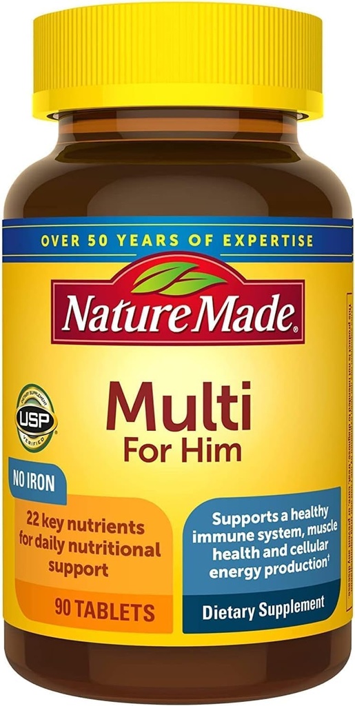 Nature Made Multi för honom 90 tabletter (Pack of 4)