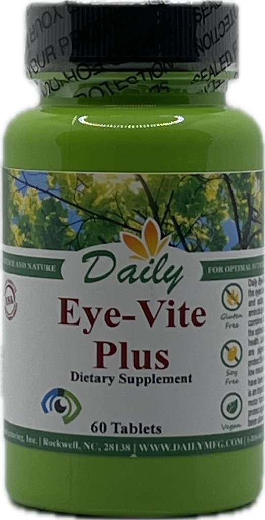 Daily Manufacturing Eye-Vite PlusTM (Vitamin's A, C, E, Zink, Gamma Aminobutyric Acid (GABA), Lutein, Zeaxanthin & Bilberry)