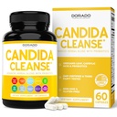 Candida Cleanse Detox (60 greve) Avancerad 11-i-1 Formel för överväxtbehandling med Candida Killer Complex för män och kvinnor - Tredje part testad - Made in USA