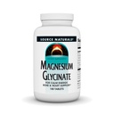 Källa Naturals Magnesium Glycinate, chelated för hög absorption | för Calm Energy, Bone & Heart Support *, 200 mg per Servering - 180 tabletter