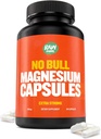 "No Bull" Magnesium kapslar, Unique Magnesium Citrate och Oxide Formel för sömn och avkoppling, Magnesium piller för att förebygga muskelvärk och spasmer, Magnesium Oxide Citrate, 500 g