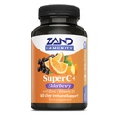 Zand Immunity Super C+ med Elderberry, All Day Immune Support, 1000mg PureWay-C Vitamin C Plus Zink & Vitamin D-3, Förbättrad Absorption, 60 tabletter, 30 portioner