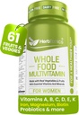Herbtonics Whole Food Multivitamin för kvinnor | Made with Superfoods, Real Raw Veggies, Fruits, Vitamin E, A, B Complex | Womens Multivitamin | Non-GMO 120 Vegan Capsules