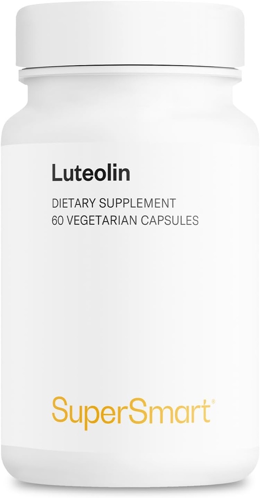 Supersmart - Luteolin 100mg per dag (80% Flavonoid) - Brain, Memory & Nervous System Support Supplement | Non-GMO & Gluten Free - 60 Vegetariska kapslar