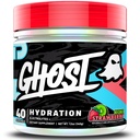 GHOST Hydration, Kiwi Strawberry, 40 Serv, Electrolyte Powder - Drink Mix Supplement med Magnesium, Kalcium, Vitamin C & Taurin för energi och uthållighet - Vegan, fri från Soja, Sugar & Gluten