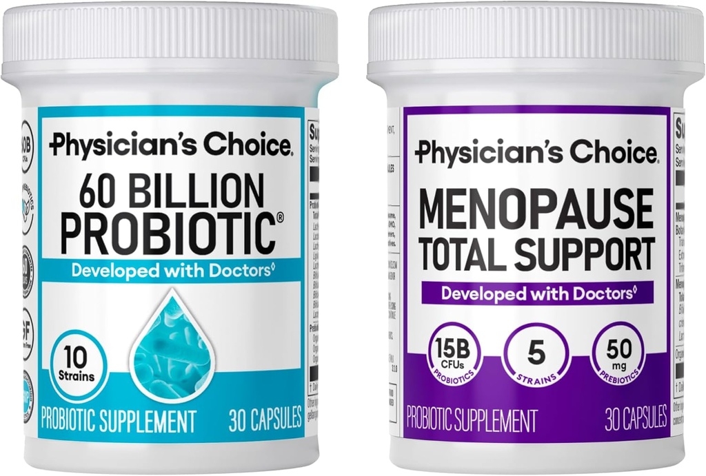 Läkares CHOICE Menopause Support + Digestive Health Support Bundle - 30ct