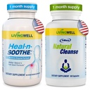 HEAL-N-SOOTHE Natural Cleanse Supplement Proteolytic Enzyme och Natural Digestive Health Supplement