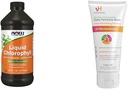 NOW Supplements, Liquid Chlorophyll, Super Concentrated, Internal Deodorizer*, Boost Energy & vH Essentials, Ph Balanced Daily Feminine Wash, Tea Tree Oil & Prebiotic, 6, Fl Oz, (Pack av 1)