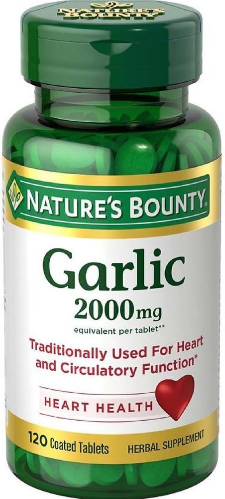 Naturens Bounty, (5 Pack) vitlök, 2000 mg, 120 belagda tabletter