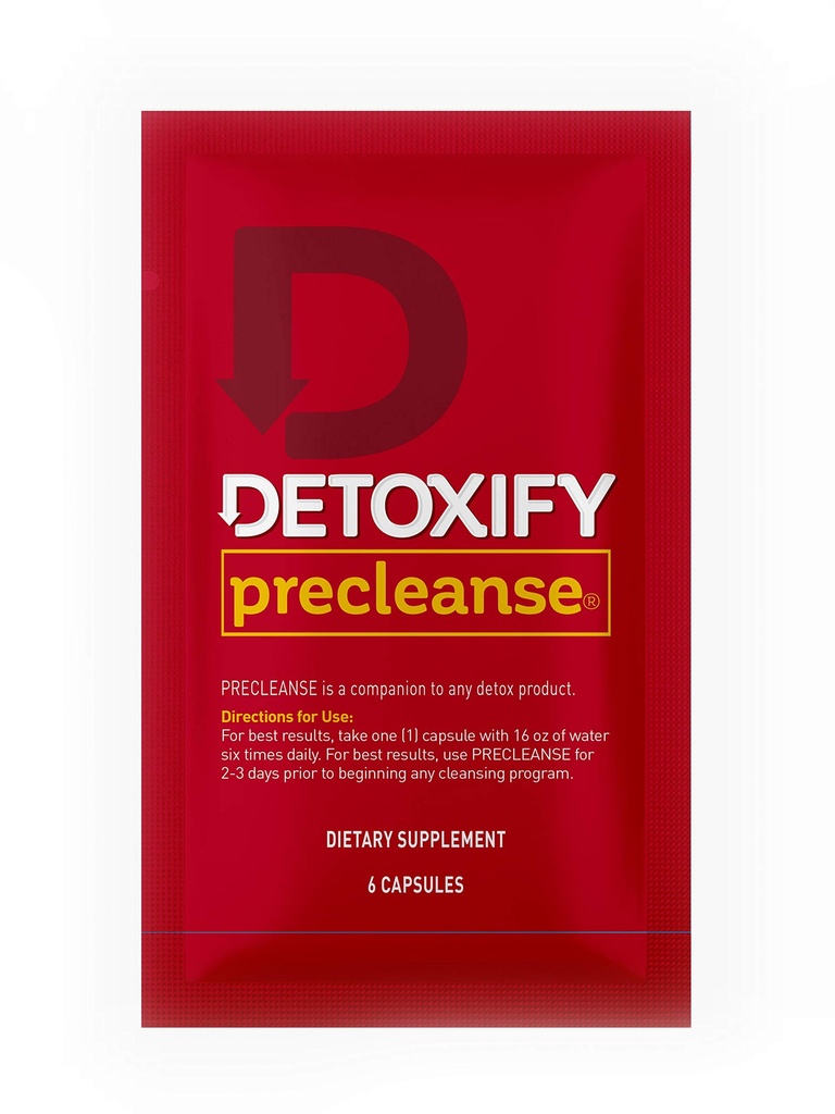 Detoxify Pre Cleanse One Day Detox kapslar med mjölk Thistle och Dandelion - Total Body Cleanse för kvinnor och män