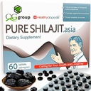 Natural Pure Shilajit Tablets Analog Raw Resin Mumiyo Dry Drops 60 tabletter - 200mg 100% Himalayan Supplement med 85+ Spår Mineraler för energi & Metabolism, Immune Support - Perfekt för Män & Kvinnor