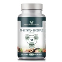 Tri-Methyl + B-komplexmetylerade B-vitaminer - Full Spectrum Methyl B-komplex vitamintillskott för MTHFR Stöd med aktiva former av B12 Methylcobalamin, Adenosylcobalamin och Methylfolate