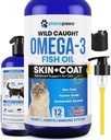 Omega 3 fiskolja för katter - Bättre än laxolja - kattunge och katt vitaminer och tillskott - Cat Dandruff Behandling - Liquid Fish Oil för husdjur - Shedding Support - Cat Health Supplies för alla åldrar
