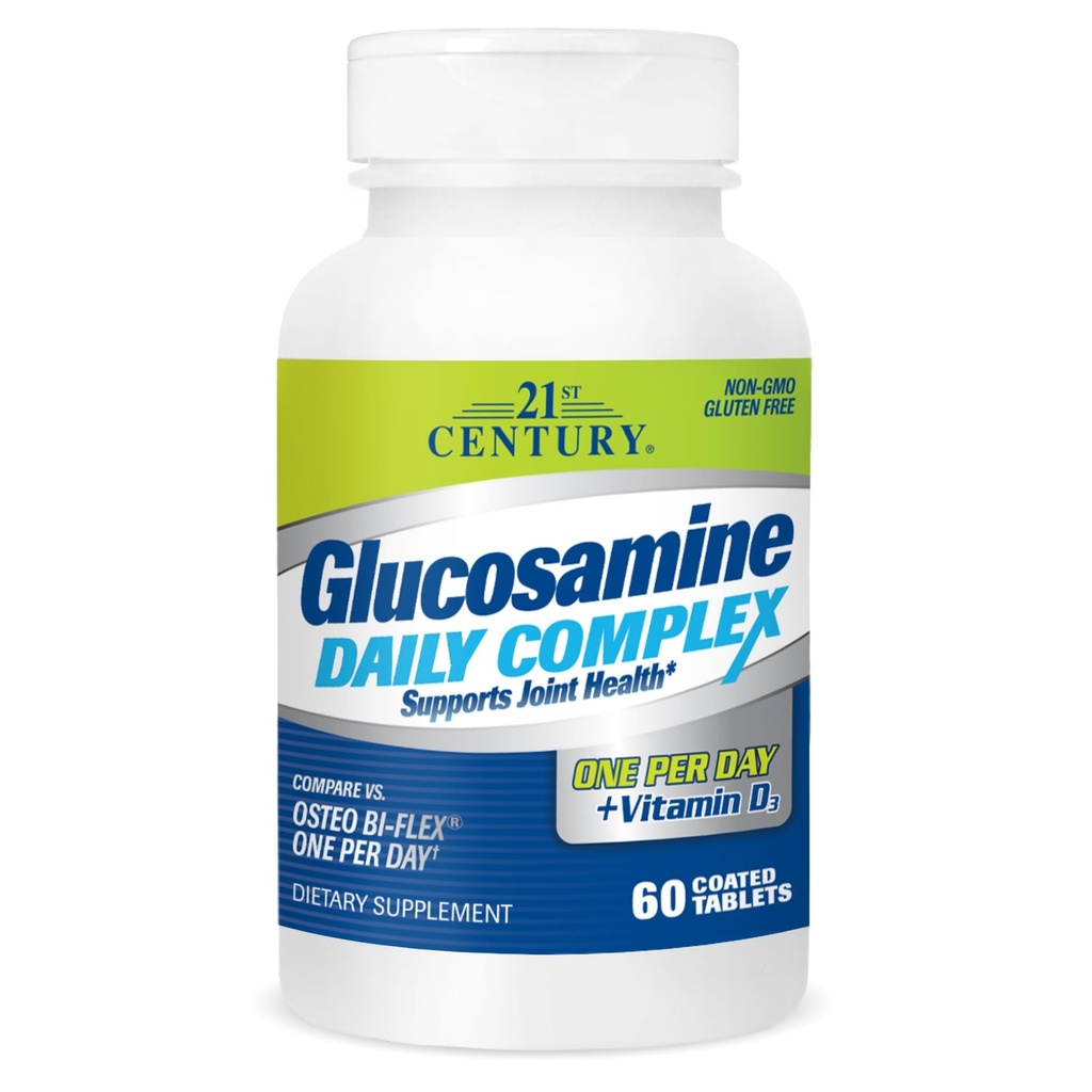 21st Century Glucosamine Daily Complex Plus D tabletter, 60 greve (27708)