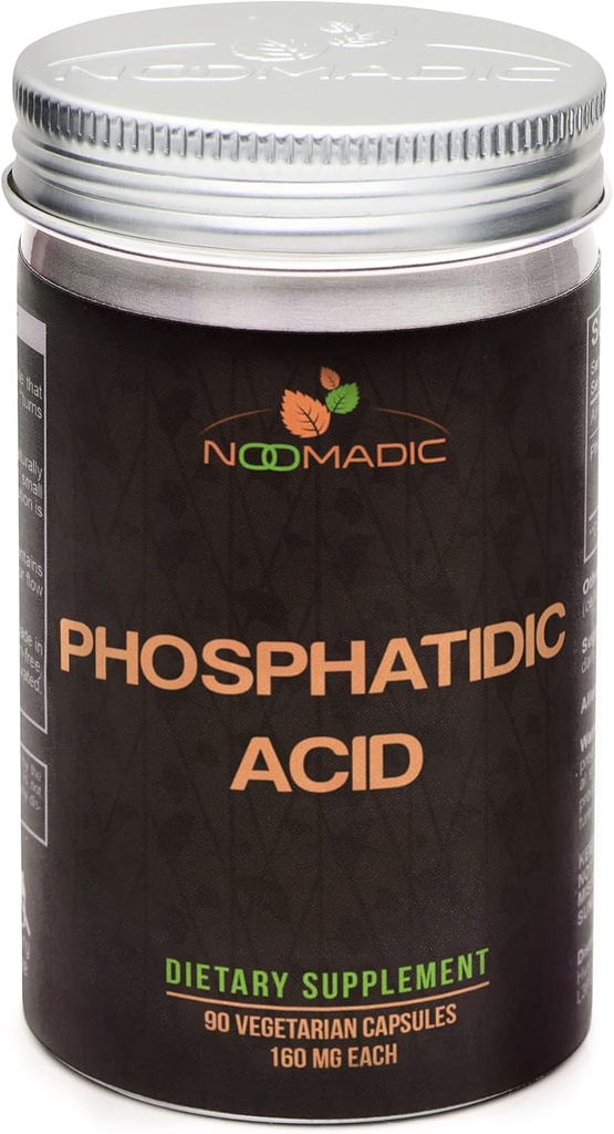 Phosphatidic Acid (PA), 90 Capsules | 160mg Each, Standardized to 50% Phosphatidic Acid