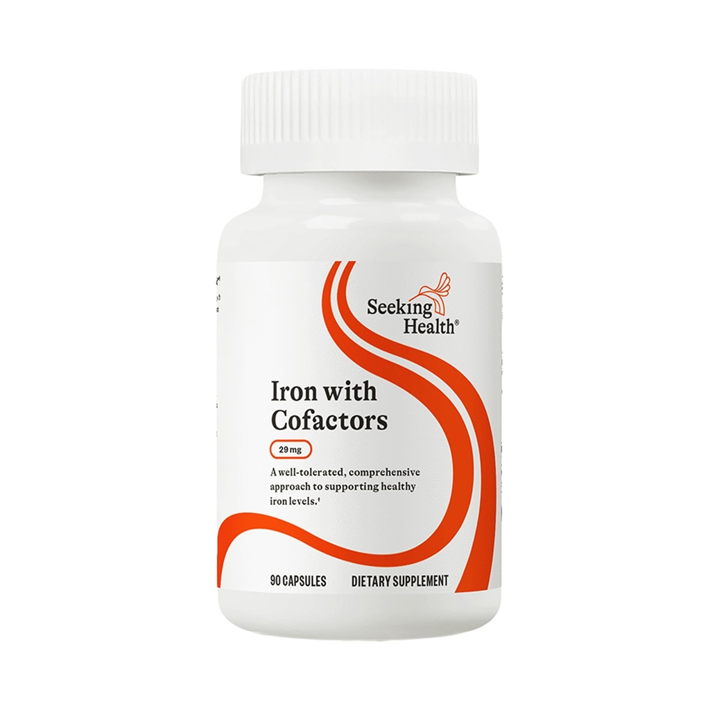 Söker Health Iron med Cofactors, som Ferrochel Ferrous Bisglycinate, vitamin A och C Cofactors, Digestive Enzymes för Optimal Iron Absorption, Vegan och Vegetarian (90 kapslar)